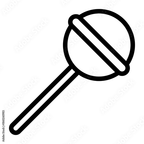 lollipop line icon