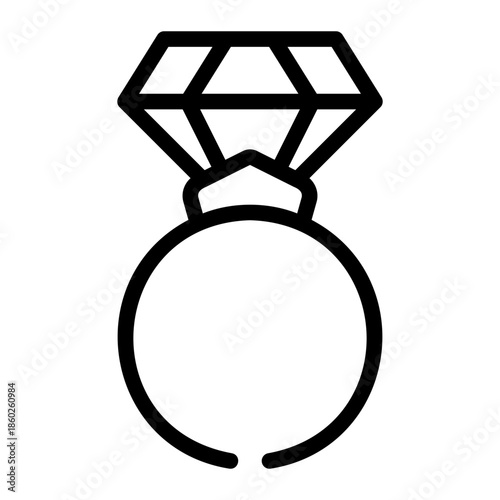 ring pop line icon