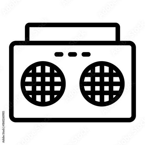 radio line icon