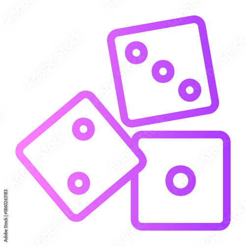 dice gradient icon