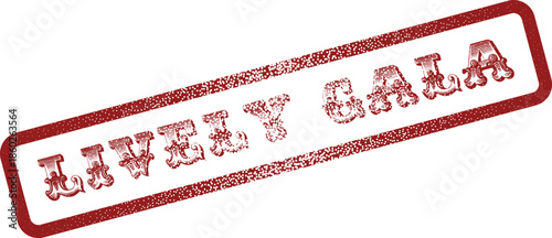 A vibrant Lively Gala celebration stamp ideal for event invitations and festive promotions