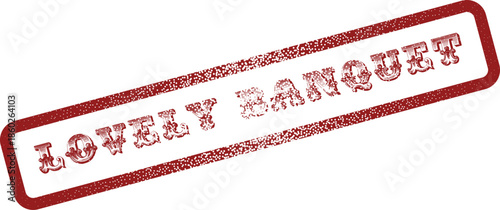 An elegant Lovely Banquet gathering stamp perfect for formal dinner invitations and event promotions