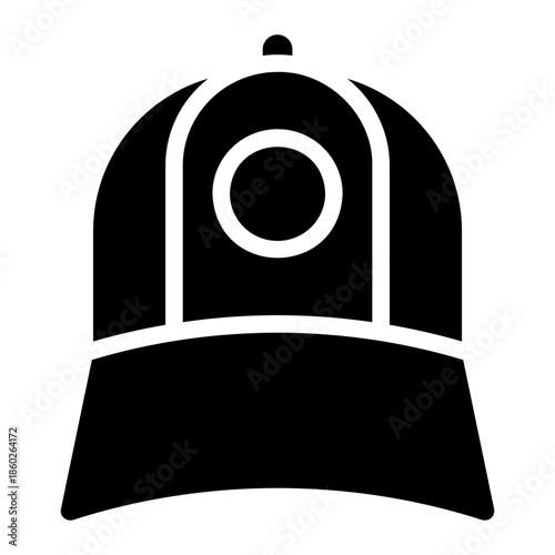 captain cap glyph icon