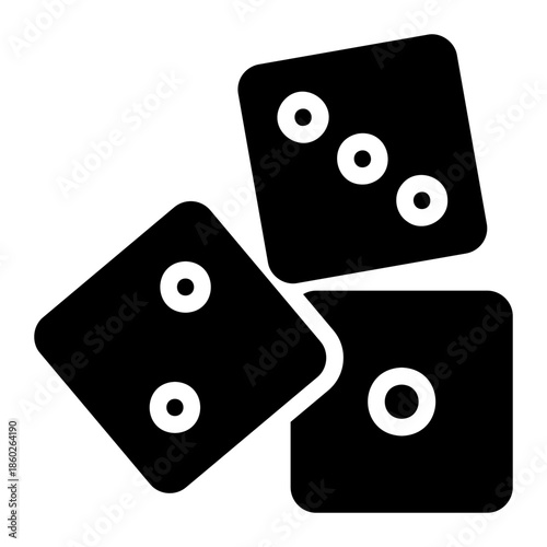 dice glyph icon
