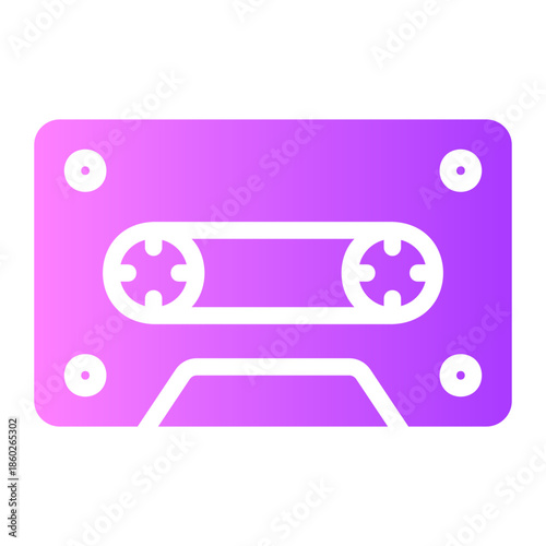 cassette gradient icon