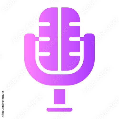 microphone gradient icon