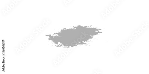 Isolated heap of black and white powder and dry paint ingredients on a white background for food or beauty cosmetics