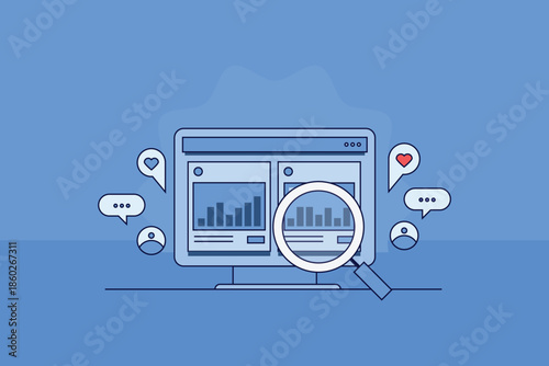 Social media analytics software monitors marketing, advertising campaign, audience engagement, website traffic volume and conversions.
