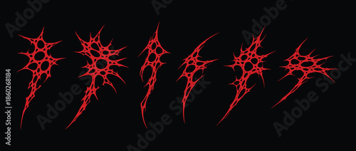 set y2k neo tribal sigilism tatto pack. Flame shape in liquid mercury. skeletal web abstract neo tribal cyber sigil gothic melted modern burn form, design element.