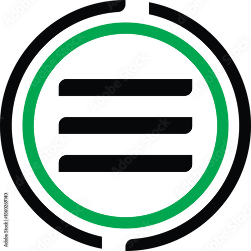 Hamburger menu icon vector collection. vector sign illustration. three line with round icon. Menu Button Icons Pack Symbol. Hamburger Menu Flat Icon. Menu Icons Vector Design Elements. round drop down