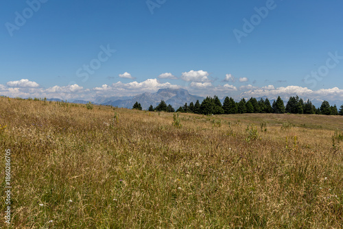 Scenic mountain landscape of Semnoz in Haute-Savoie, France