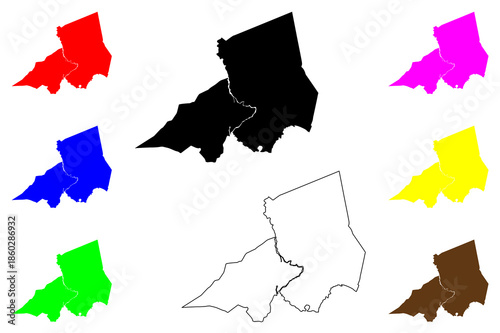 Marawi city (Bangsamoro Region, Republic of the Philippines, ROP) map vector illustration, scribble sketch Dansalan map