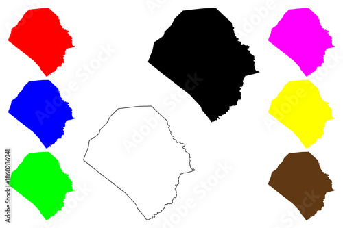 Naga city (Central Visayas Region, Republic of the Philippines, ROP) map vector illustration, scribble sketch Naga map