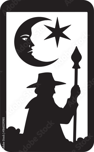 Mystic Magician Tarot Vector Collection