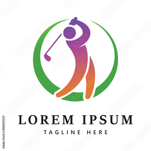 Golf icon and symbol vector template
