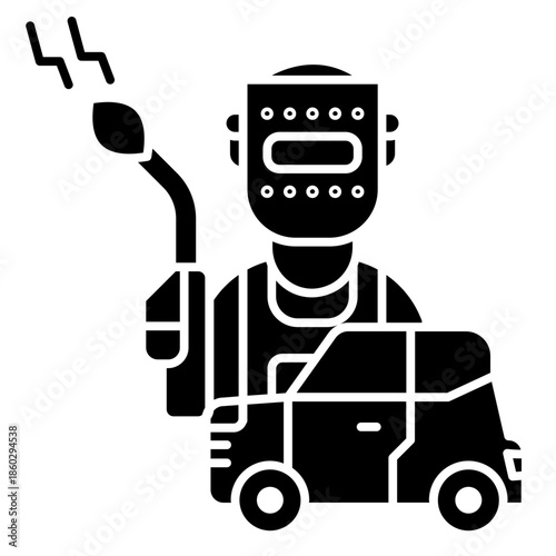 Body car welder icon