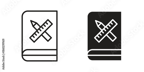 Brand guidelines icons. glyph icon vector on white background. Flat and line vector