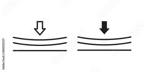 Compress icons. glyph icon vector on white background. Flat and line vector
