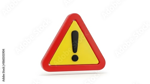A red and yellow triangle warning sign with an exclamation mark, indicating caution or a potential hazard. It grabs attention immediately