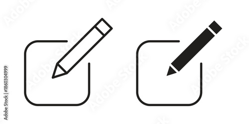 Edit icons. glyph icon vector on white background. Flat and line vector