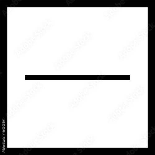 Square with a horizontal line inside. Dry flat. A square with one horizontal line in the middle. Information on the garment label. Garment labeling. Warning symbol.