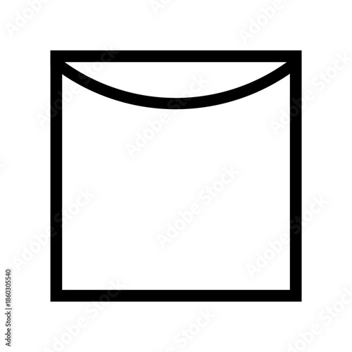 Square with an arc inside. Dry vertically. Dry on a line. Information on the garment label. Marking. Warning symbol.