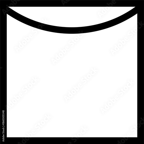 Square with an arc inside. Dry vertically. Dry on a line. Information on the garment label. Marking. Warning symbol.