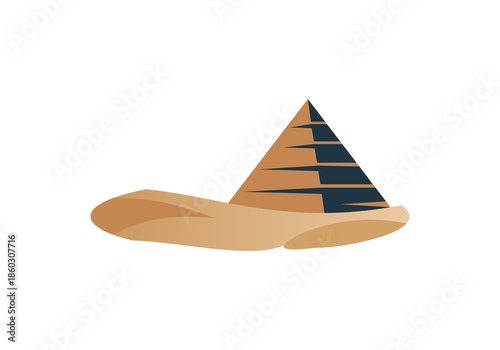 Pyramid logo PNG icon design, Creative Branding Pyramids Logo Concept design Transparent Background 