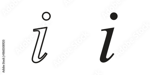 Info icons. glyph icon vector on white background. Flat and line vector