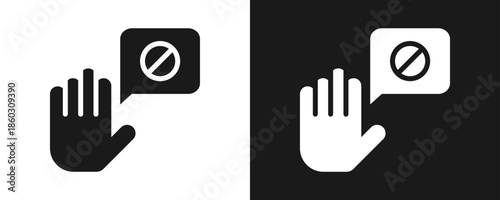 Right To Object Icon Set Glyph In White And Black Background