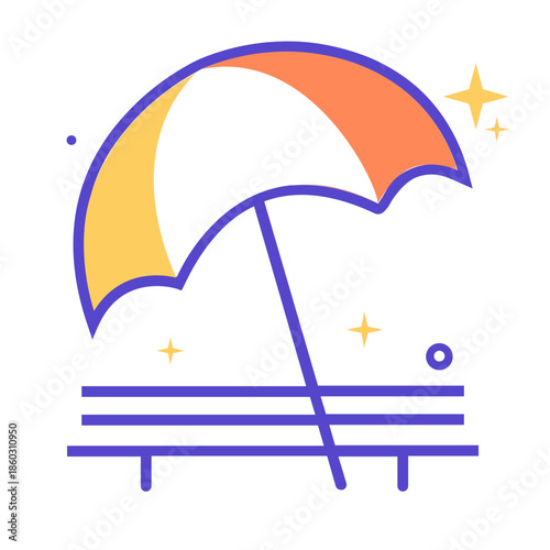 vector illustration of an umbrella