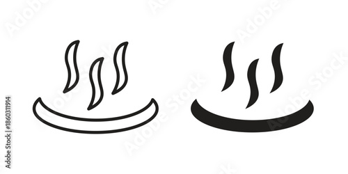 Onsen icons. glyph icon vector on white background. Flat and line vector