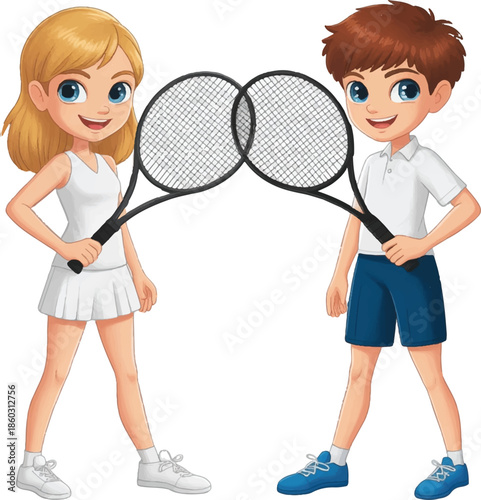 girl with tennis racket