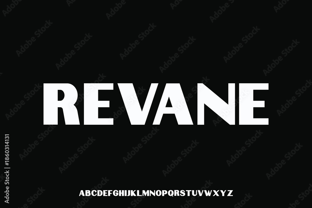 Fototapeta premium Display alphabet font vector design suitable for headline, poster, logo, magazine and many more