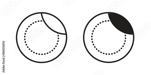 Sticker icons. glyph icon vector on white background. Flat and line vector