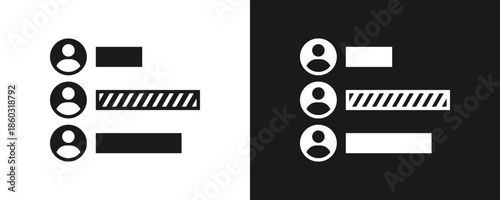 Competition Icon Set Glyph In White And Black Background