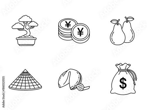 Financial Growth and Prosperity Vector Illustrations