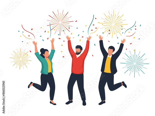 Celebrating Friends with Fireworks