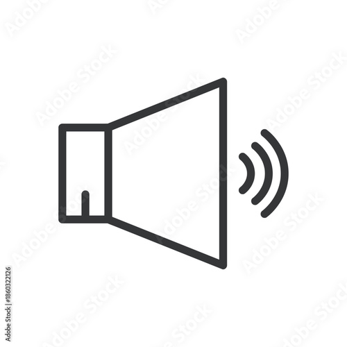 Basic interface line editable stroke icon. Vector illustration