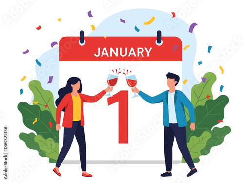 Celebrate New Years Day with Friends and Family