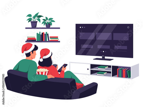 Cozy Home Office Setup with Vector Illustration