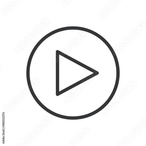 Basic interface line editable stroke icon. Vector illustration