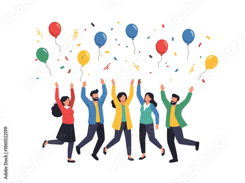 Celebrating Teamwork and Joy with Balloons