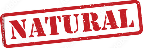 Red natural stamp