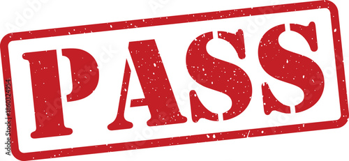 Red pass stamp
