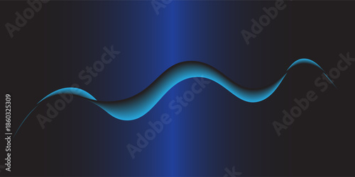 neon multicolored glowing swirl. The effect of moving at the speed of light. Easy trail. Shiny wavy path. Vector Eps10