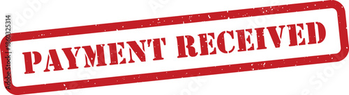 Red payment received stamp