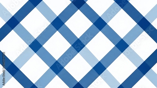 Abstract geometric texture of overlapping translucent blue bands creating a checkered diamond motif.