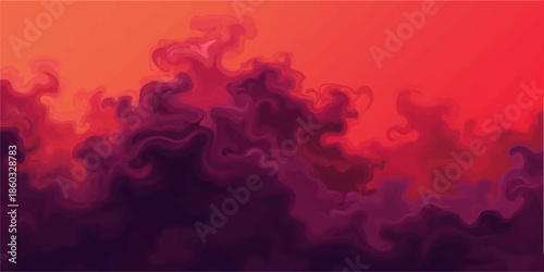 Fire and smoke with flames in the sky