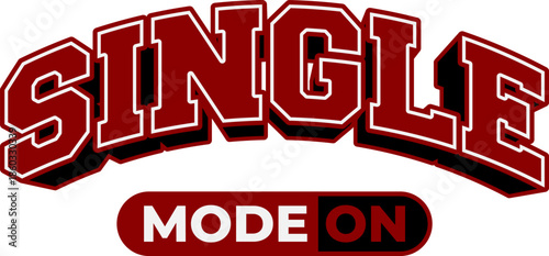 Anti Valentine Letter Typography Curved Varsity Isolated Background.